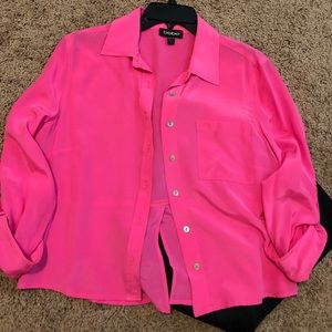Hot Pink Button Up